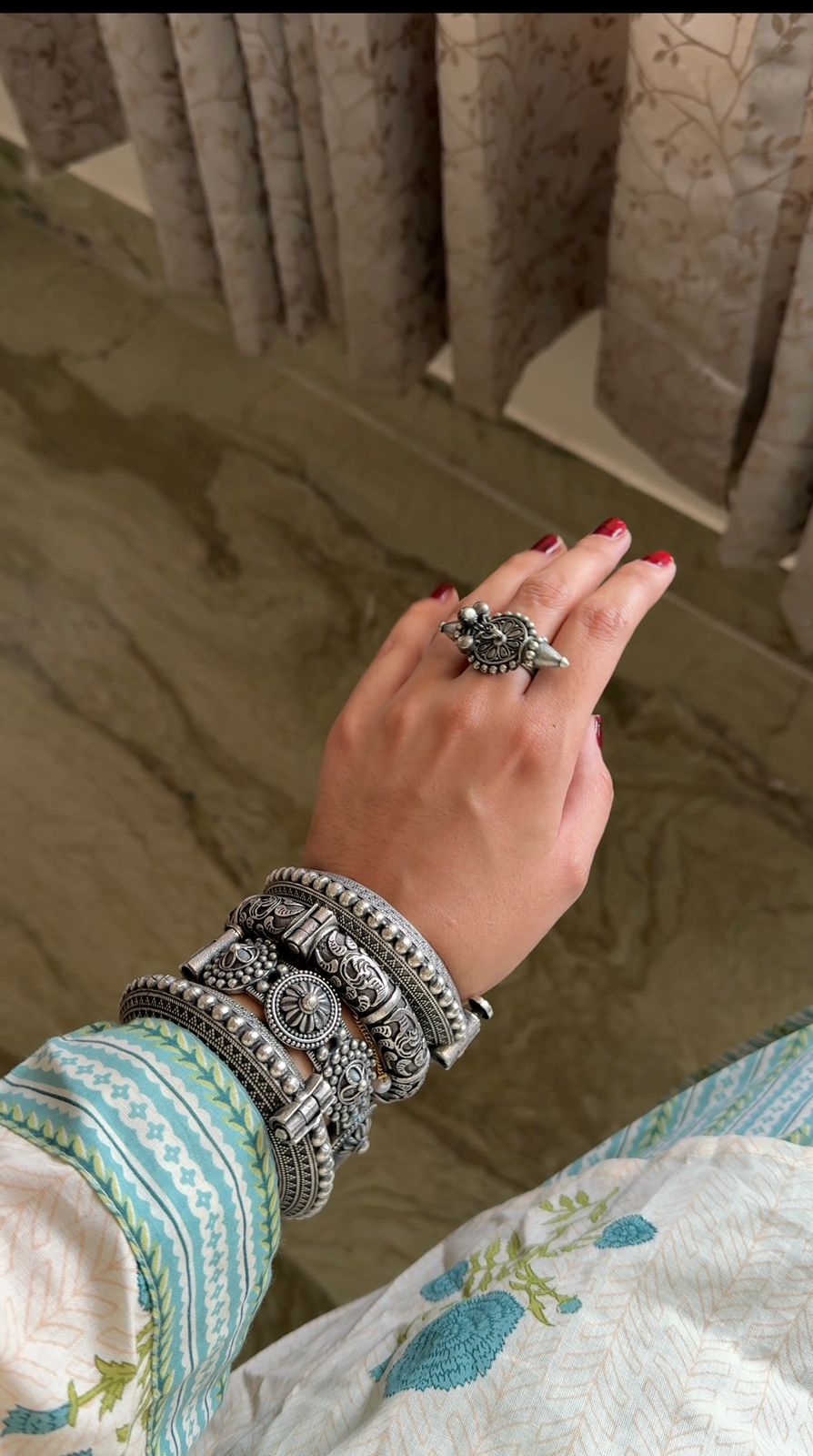 Hema nohwal bangle stack