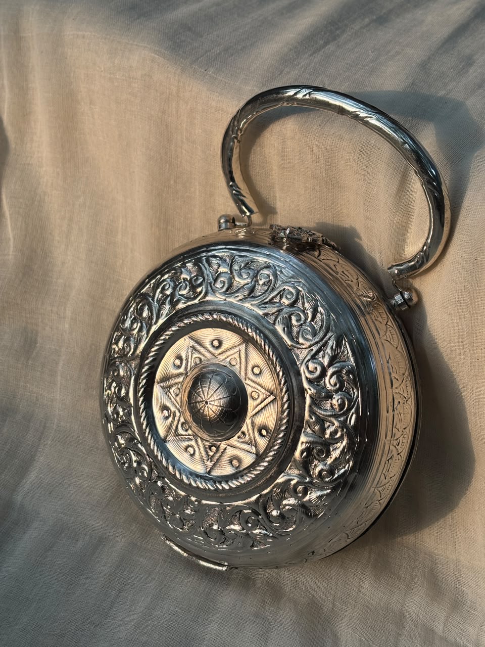 Mandala brass bag