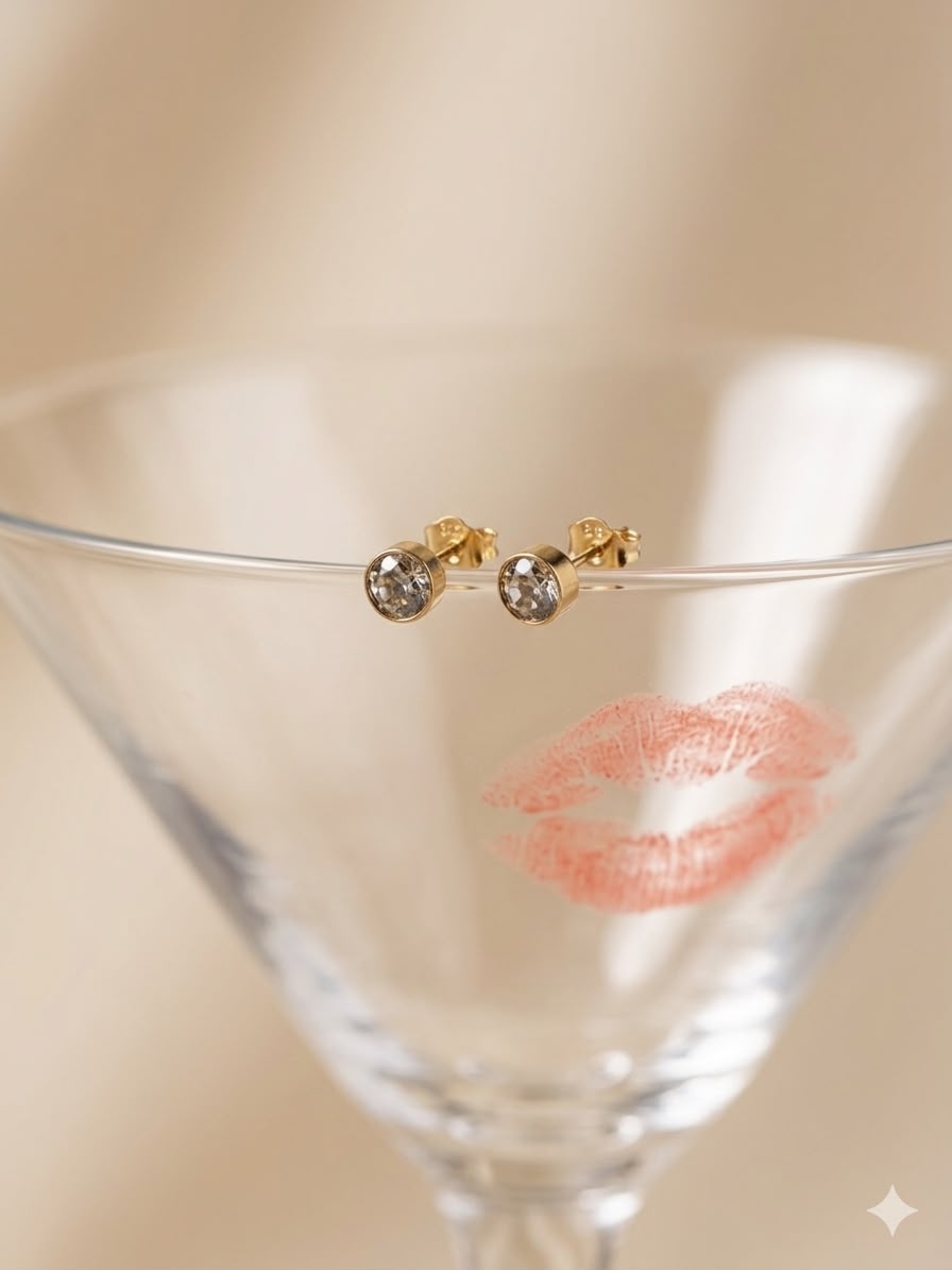 Diamond stud earring
