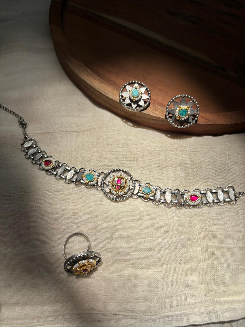 Meher lotus necklace