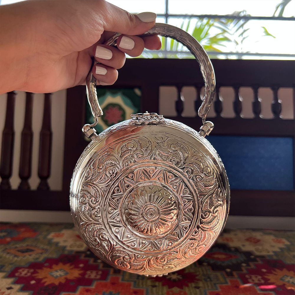 Mandala brass bag