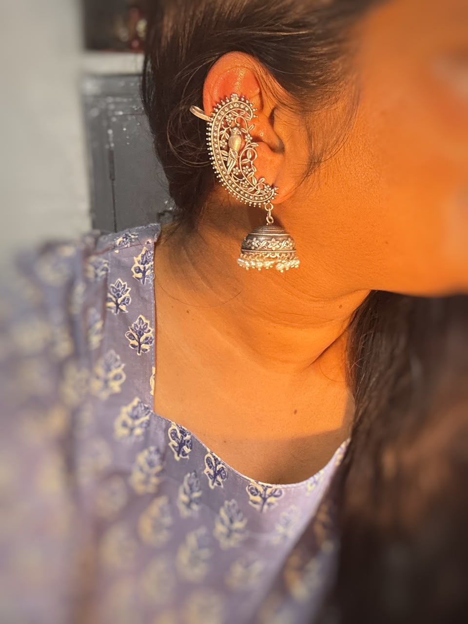 Bird banjara earcuff