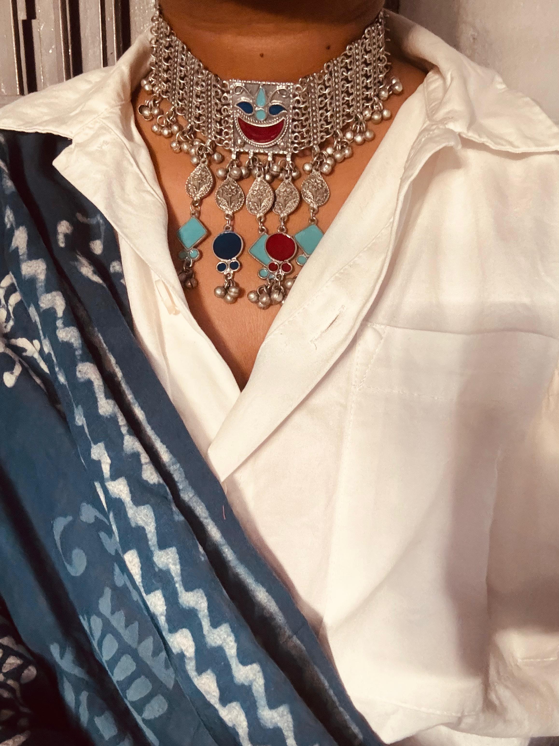 Afghani brass choker