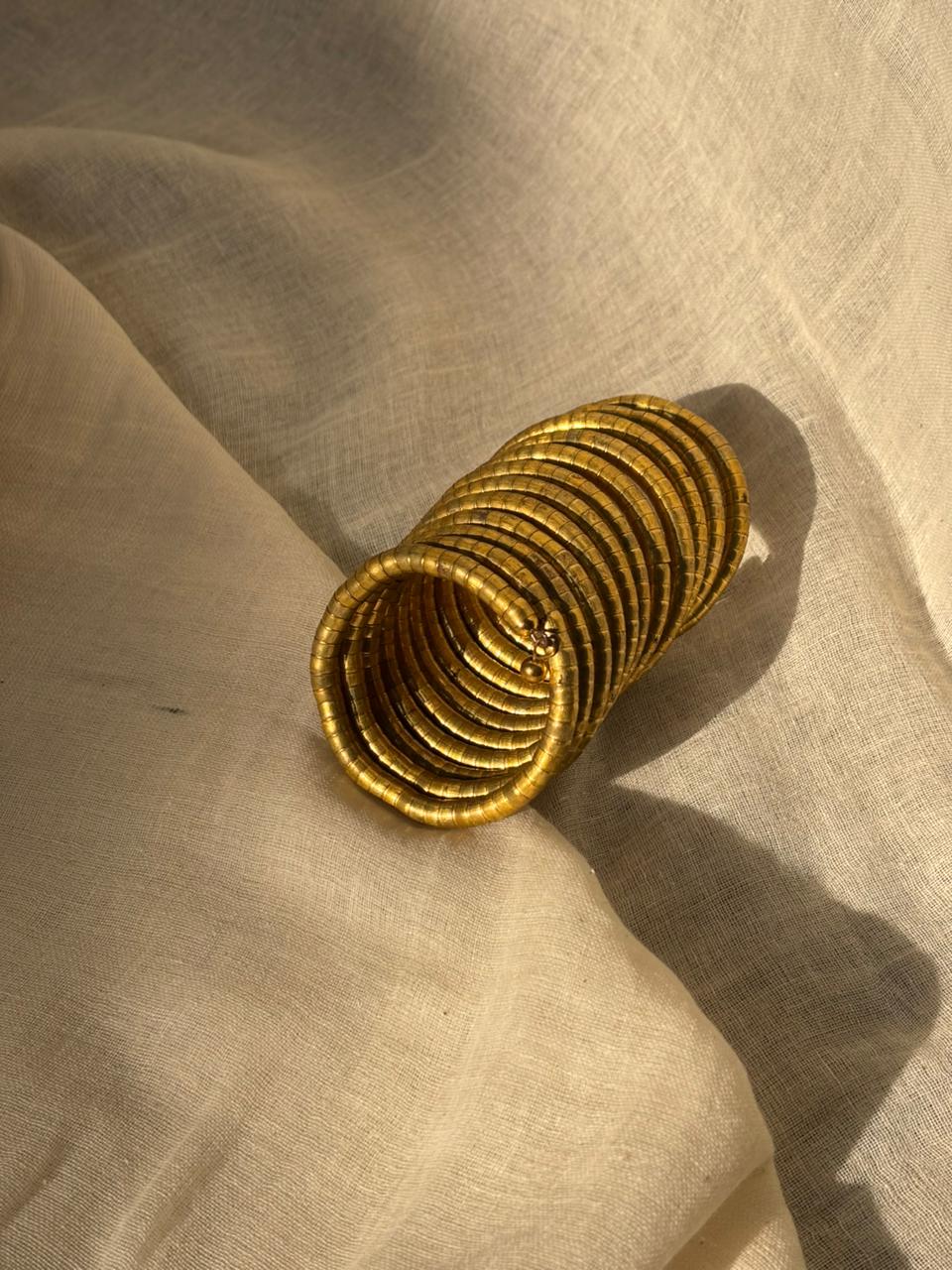 golden spiral cufff