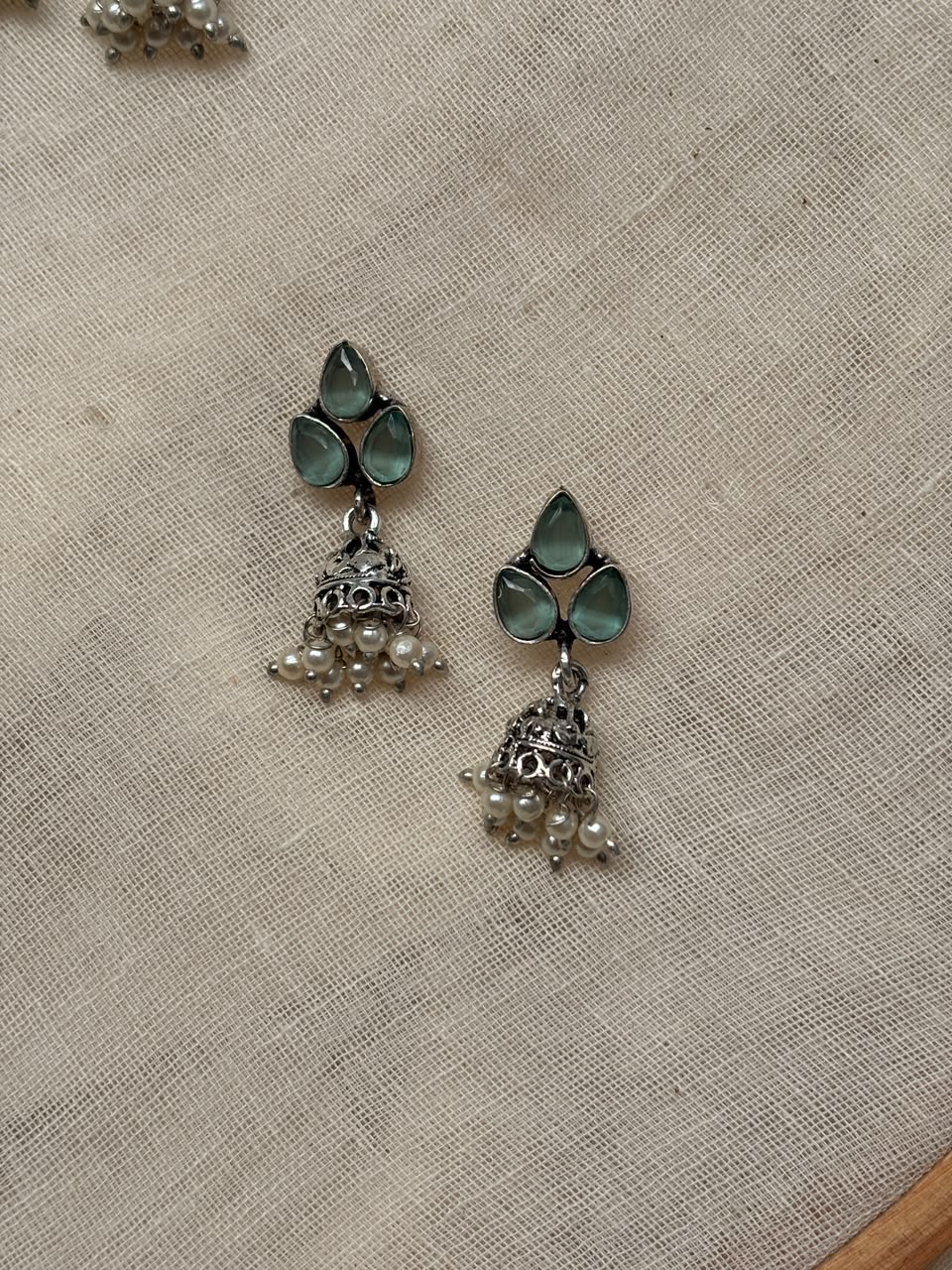 Sage green smallest jhumki