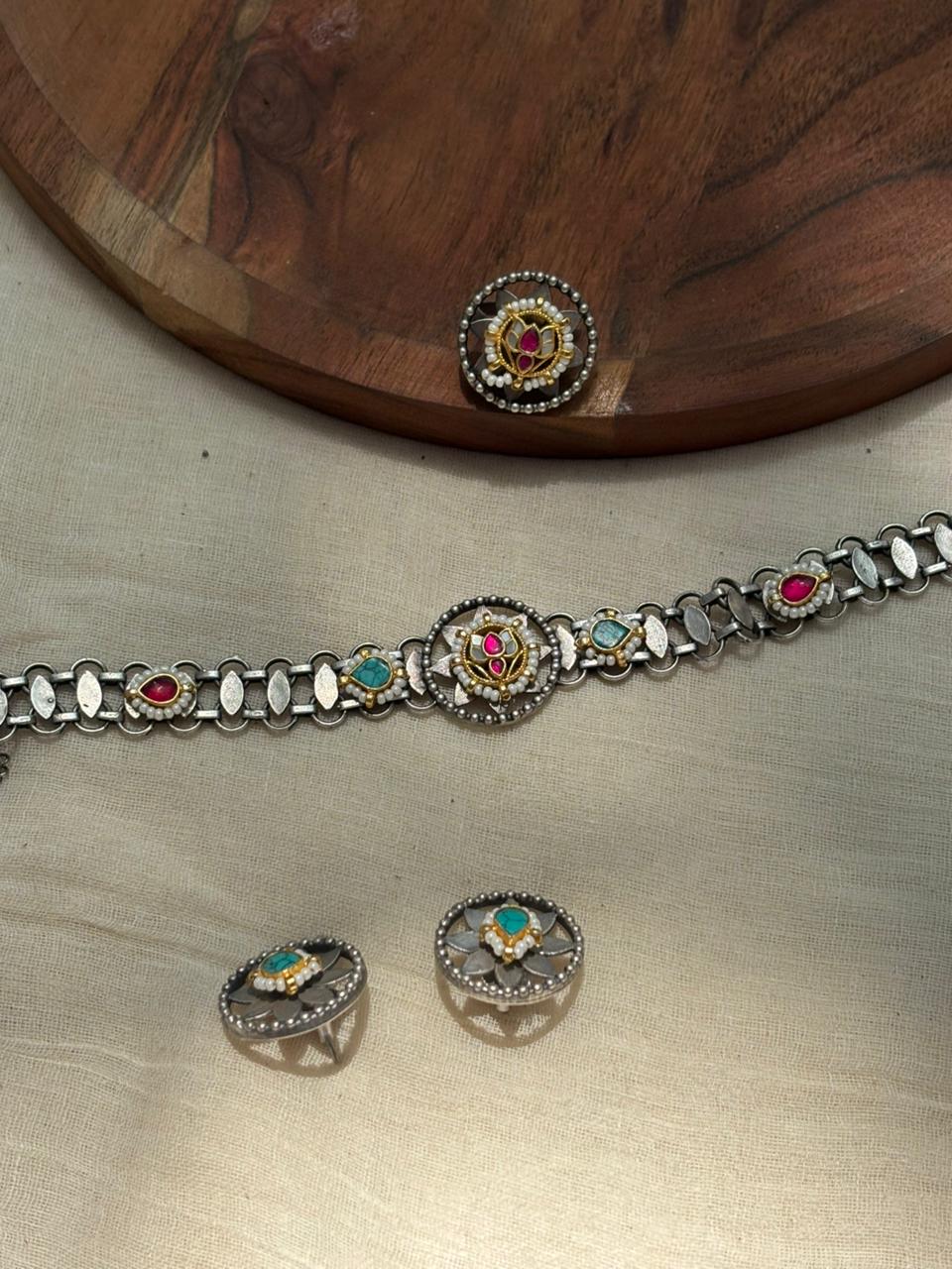 Meher lotus necklace