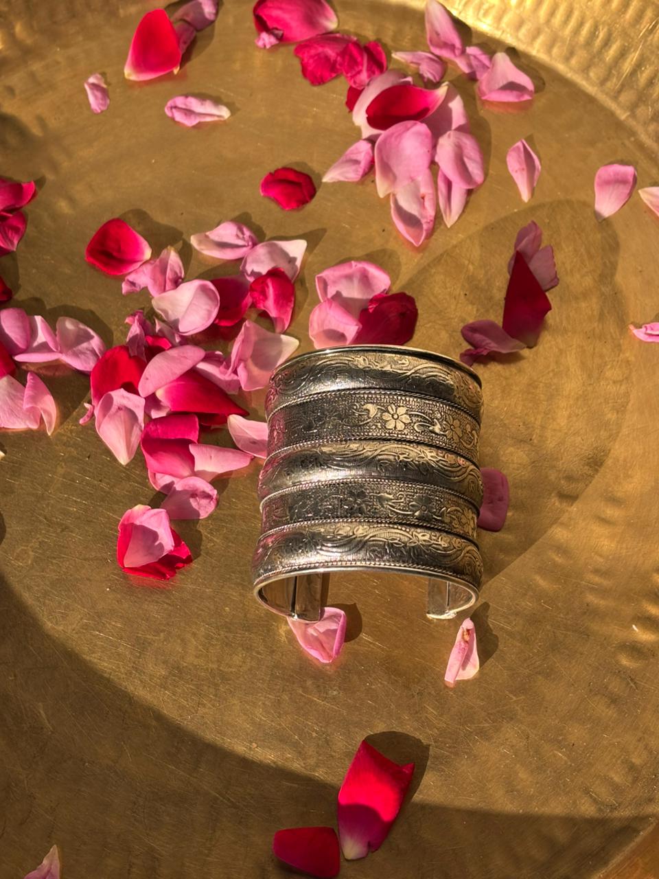 Nakkashi silver cuff