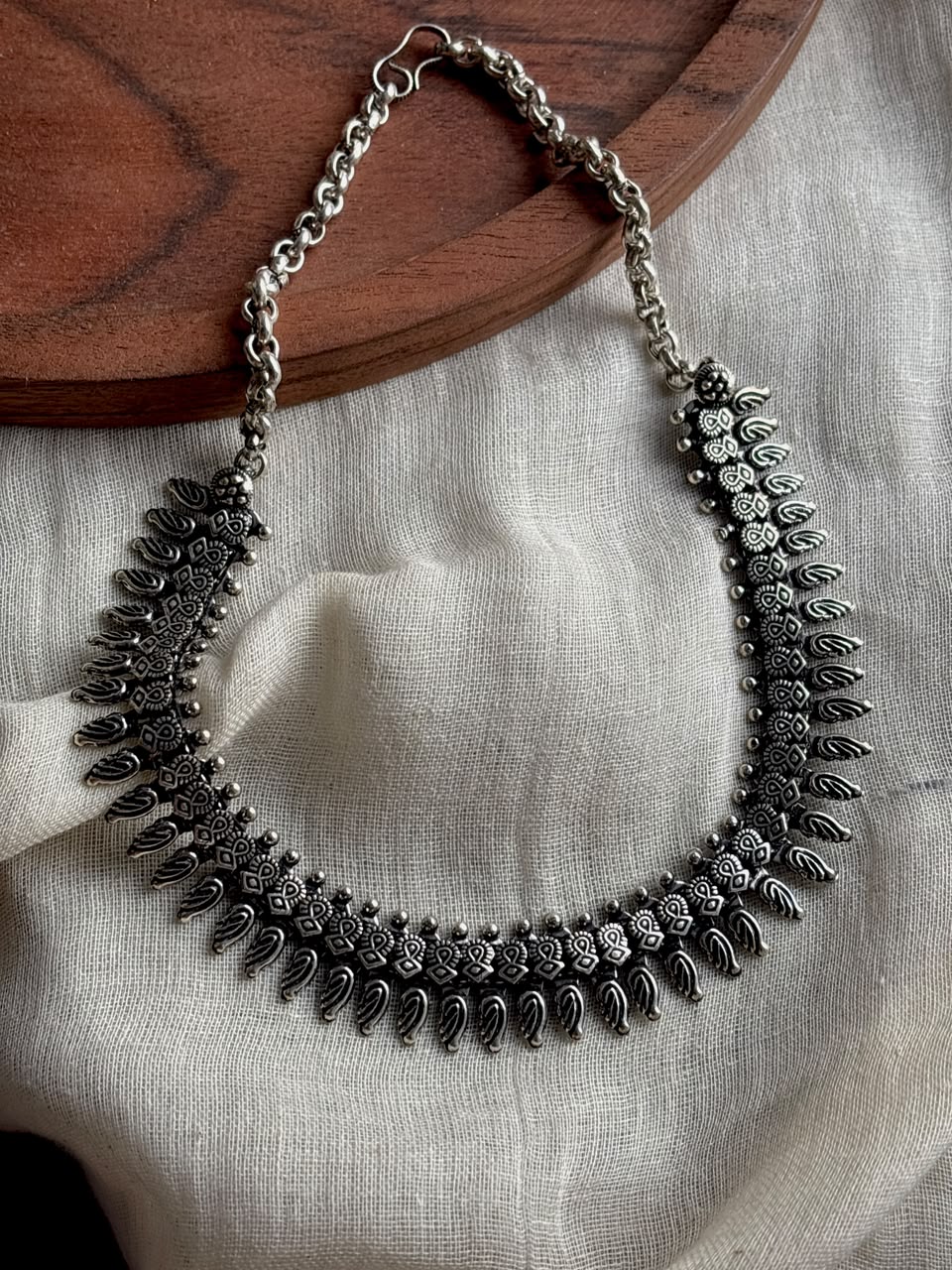 Boho brass choker