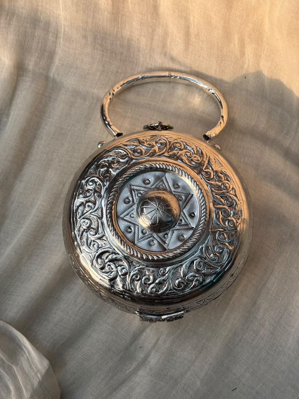 Mandala brass bag