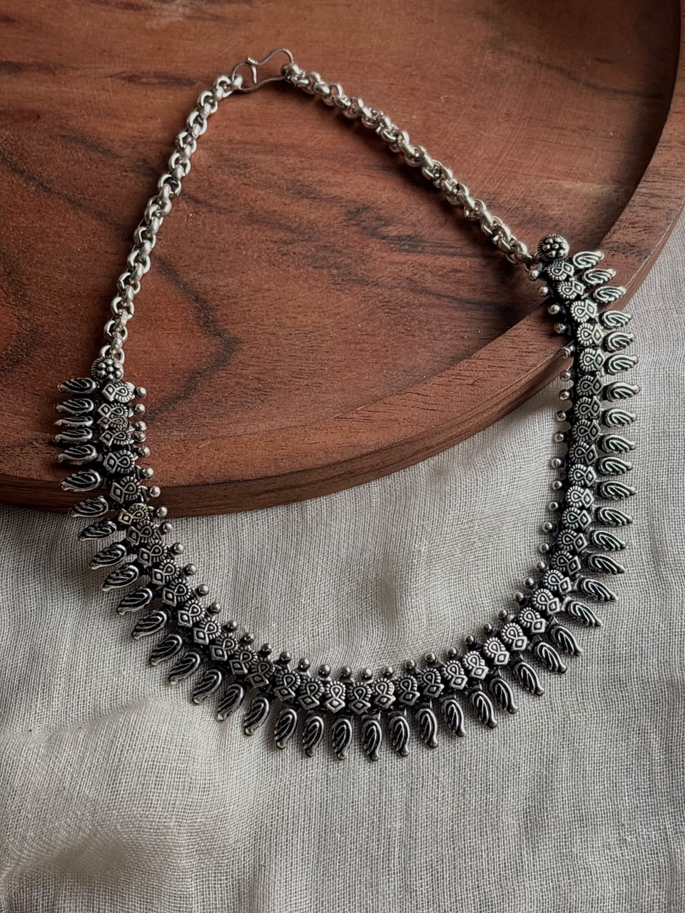 Boho brass choker