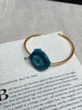 Azure brass cuff