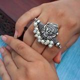 Maa durga brass ring